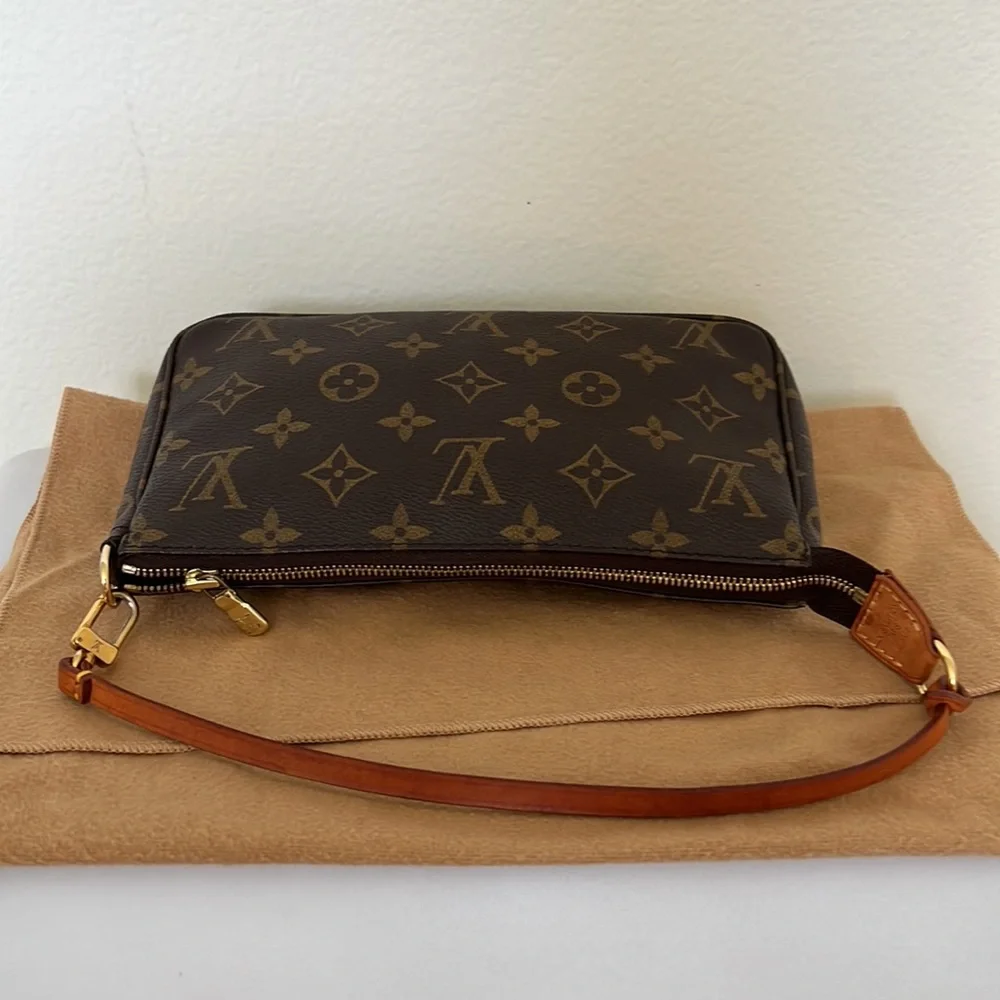 Louis Vuitton Pochette iconic bag.